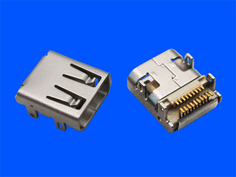 HDMI - Micro 插座 连接器 19位 SMT 90°