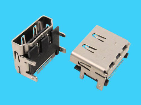 HDMI HDMI 2.1 插座 连接器 19位 SMT 90°